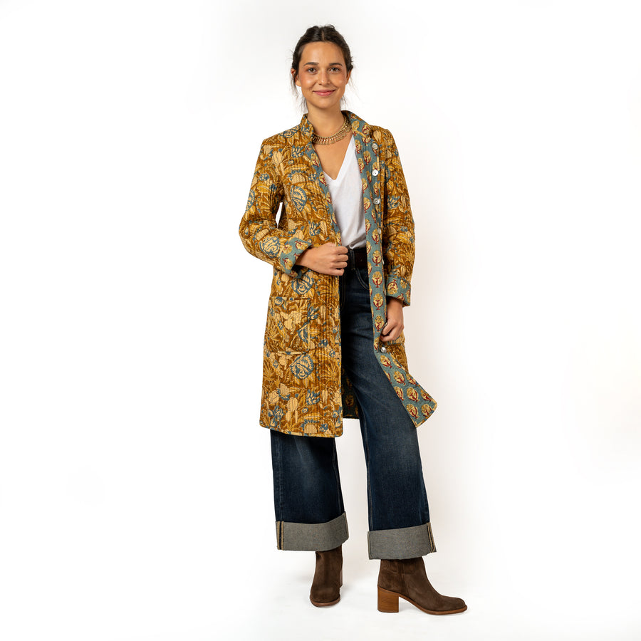 Anna Coat Caramel Reversible