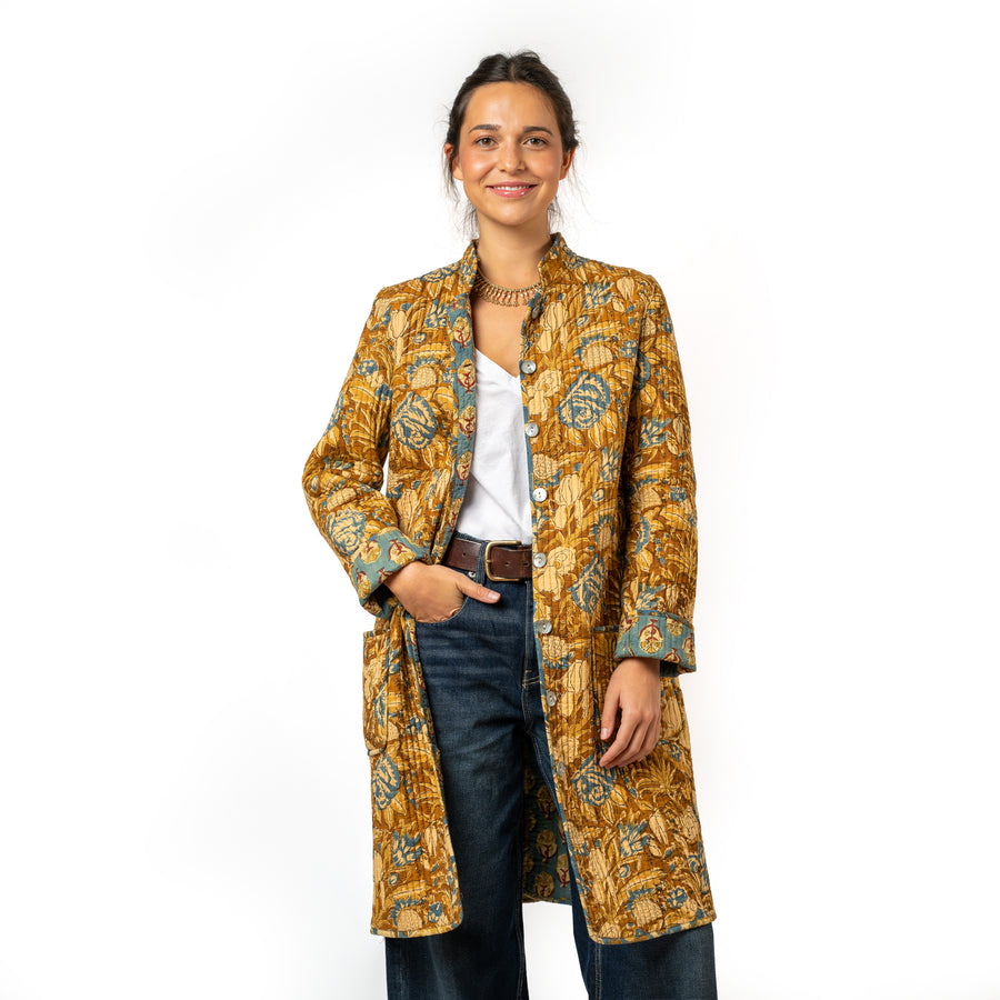 Anna Coat Caramel Reversible