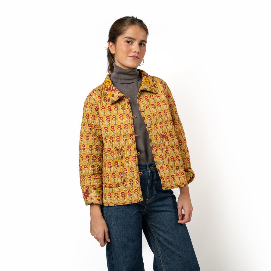 Jaipur Jacket Mustard Bouti