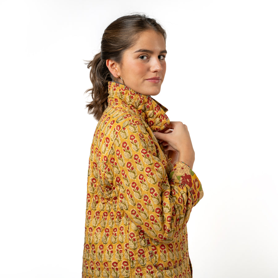 Jaipur Jacket Mustard Bouti
