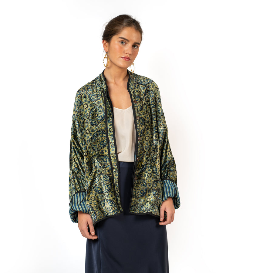 Velvet Jade Arabesq Jacket