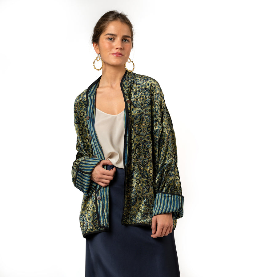 Velvet Jade Arabesq Jacket