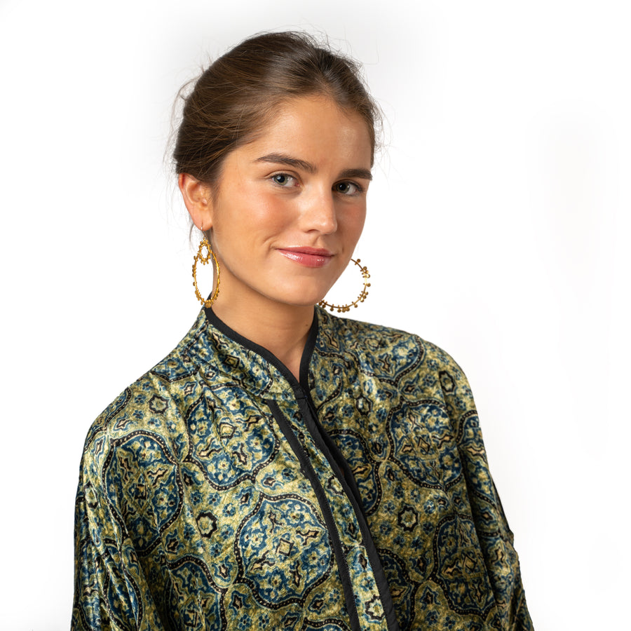 Velvet Jade Arabesq Jacket