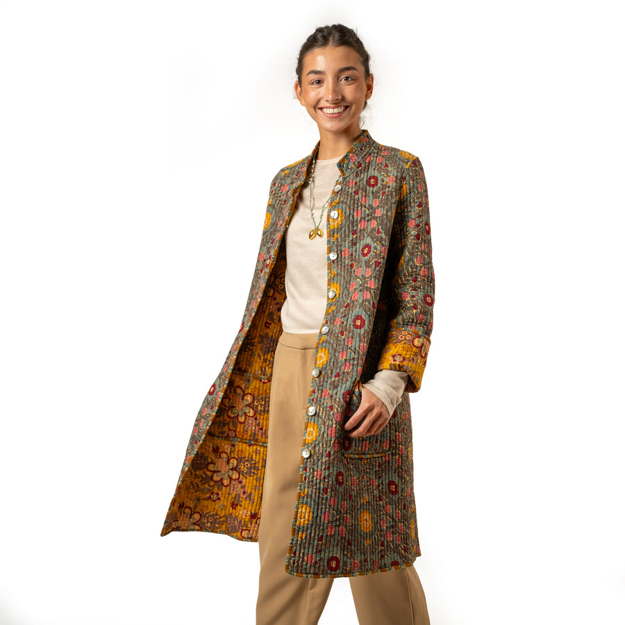Anna Coat Forest Reversible