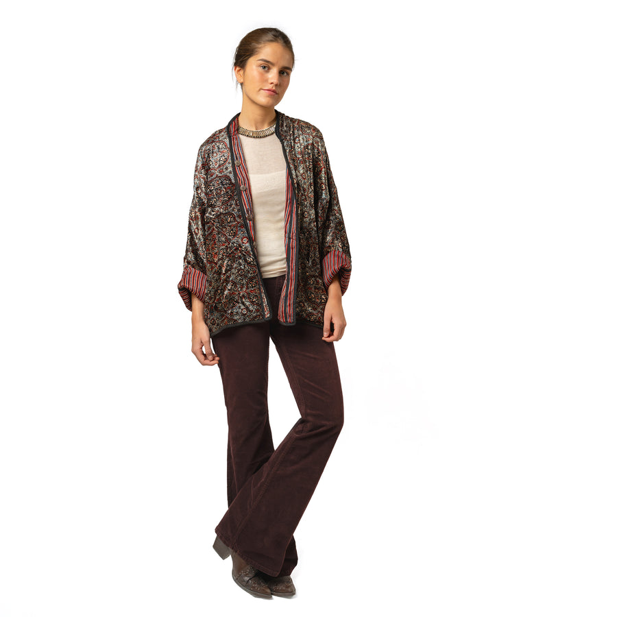 Velvet Blue Arabesq Jacket
