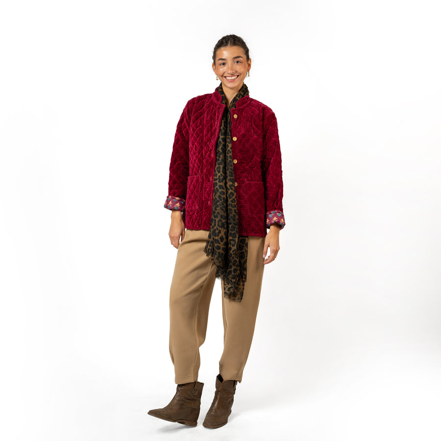Jacket Wine Velvet