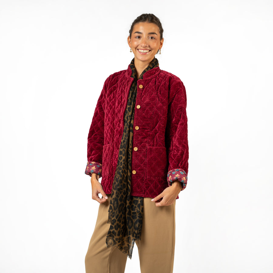 Jacket Wine Velvet