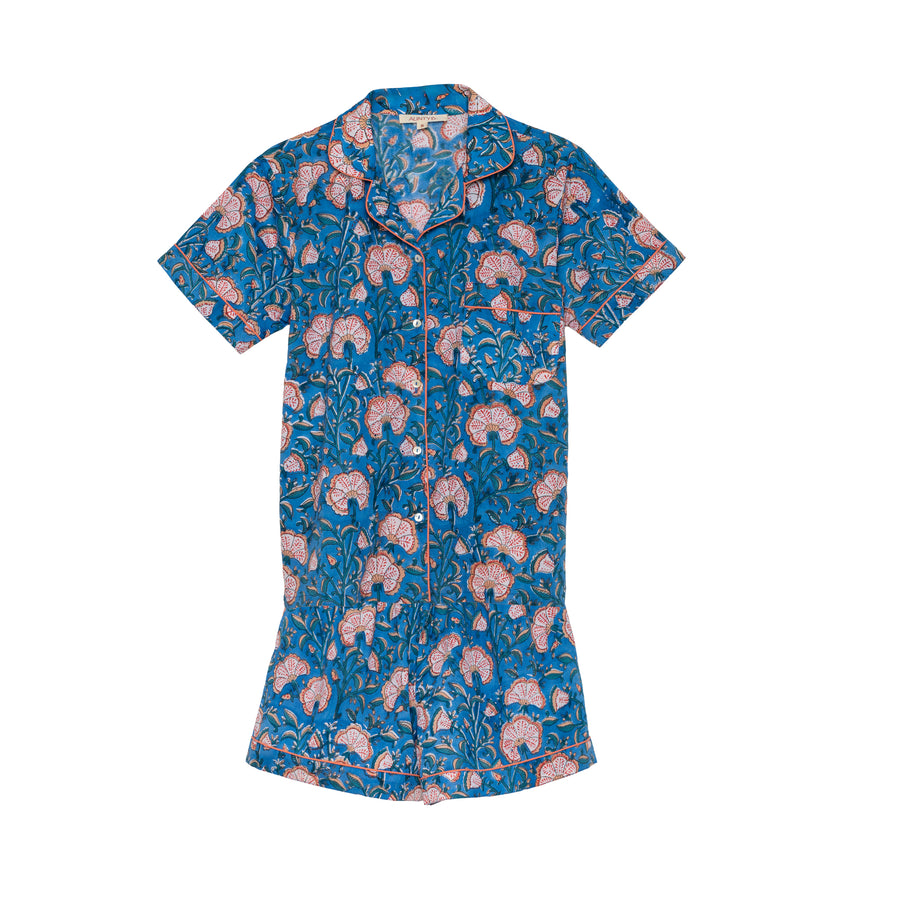 Pijama corto Coral on Blue