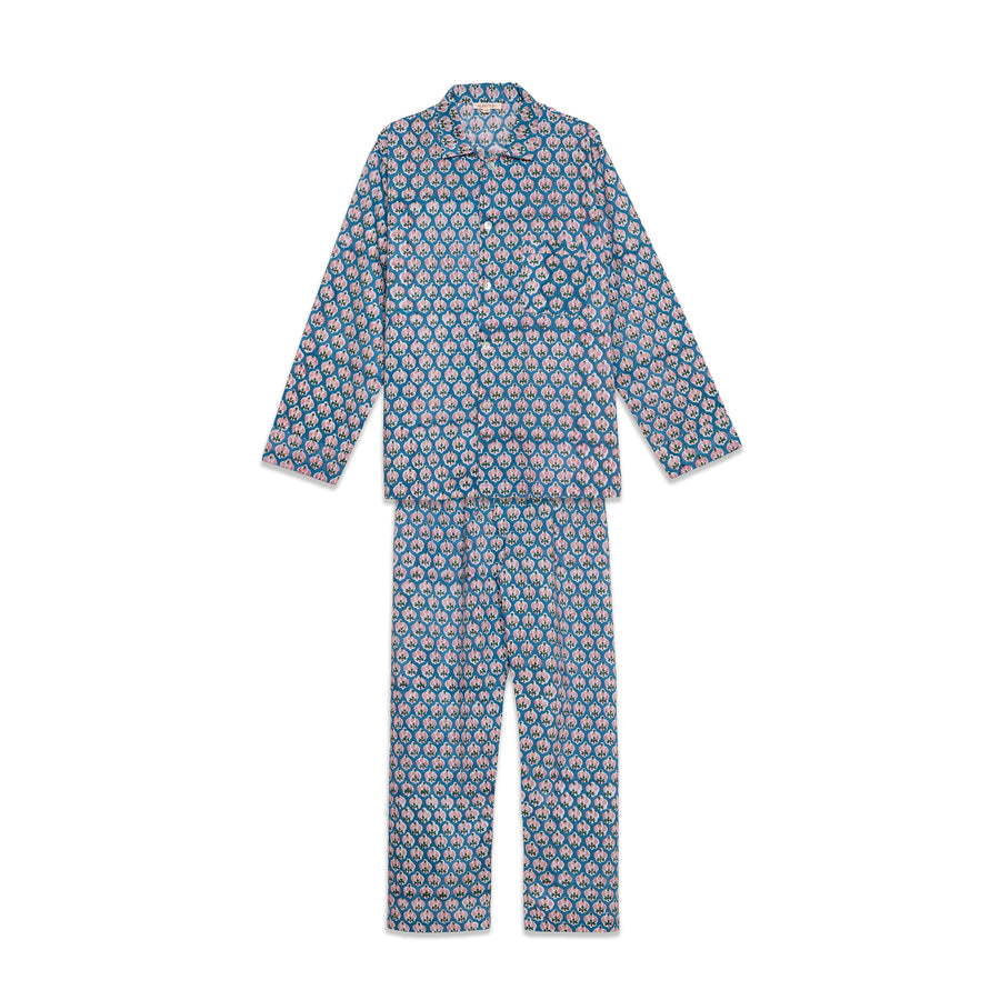 Pijama de hombre Teal Garden