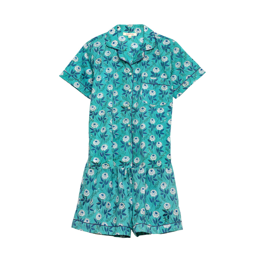Pijama corto Full Turquoise
