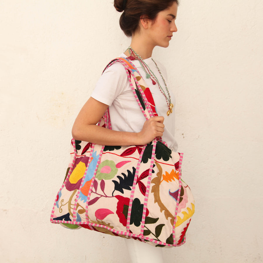 Bolso Suzani Remate Rayas B
