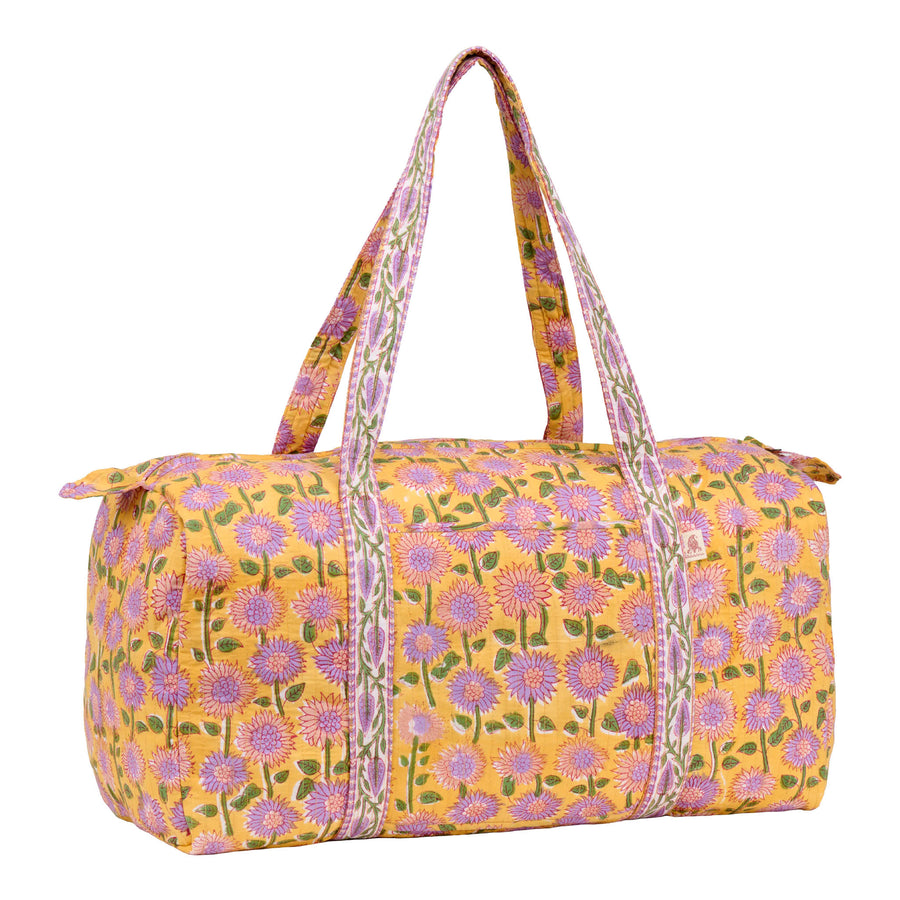 Weekend Bag Purple Sunflower