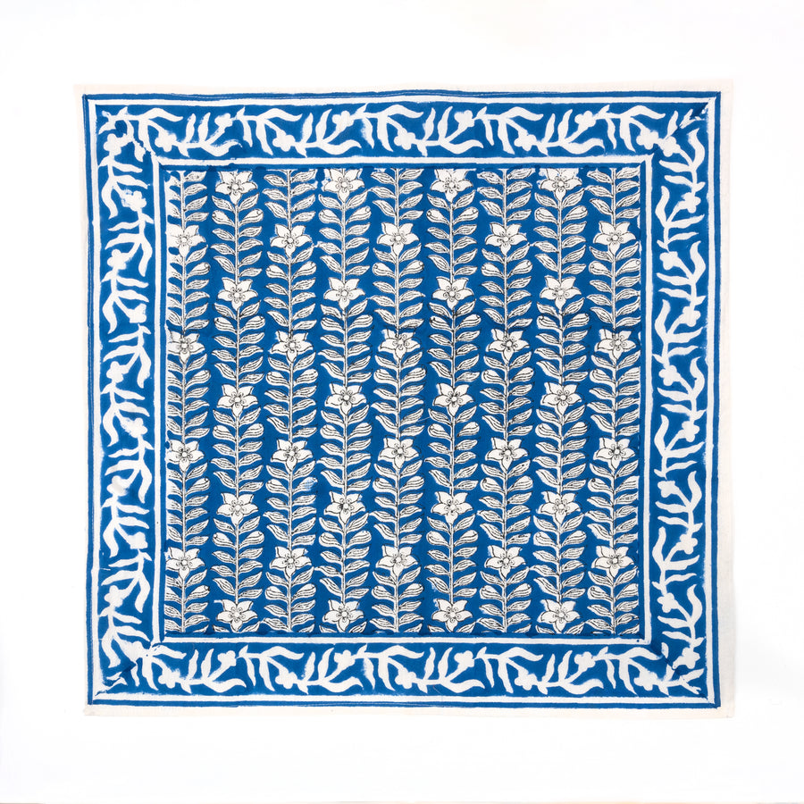Juego de Mantel Azul con servilletas