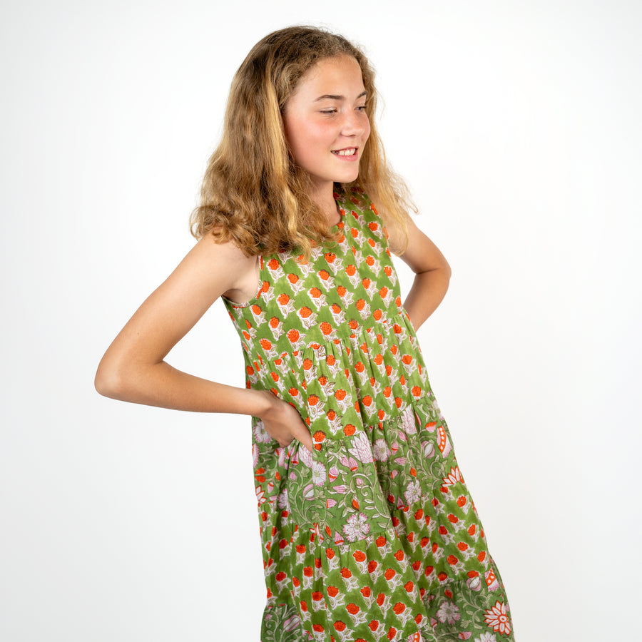 Summer Dress Lime Green