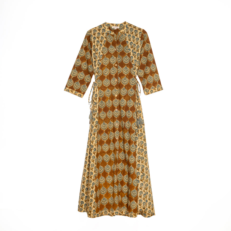 Lucía Dress Honey Medallion