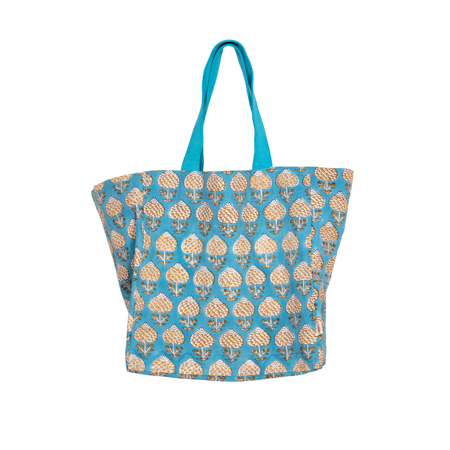Isa Bag Pinecone Blue Atoll