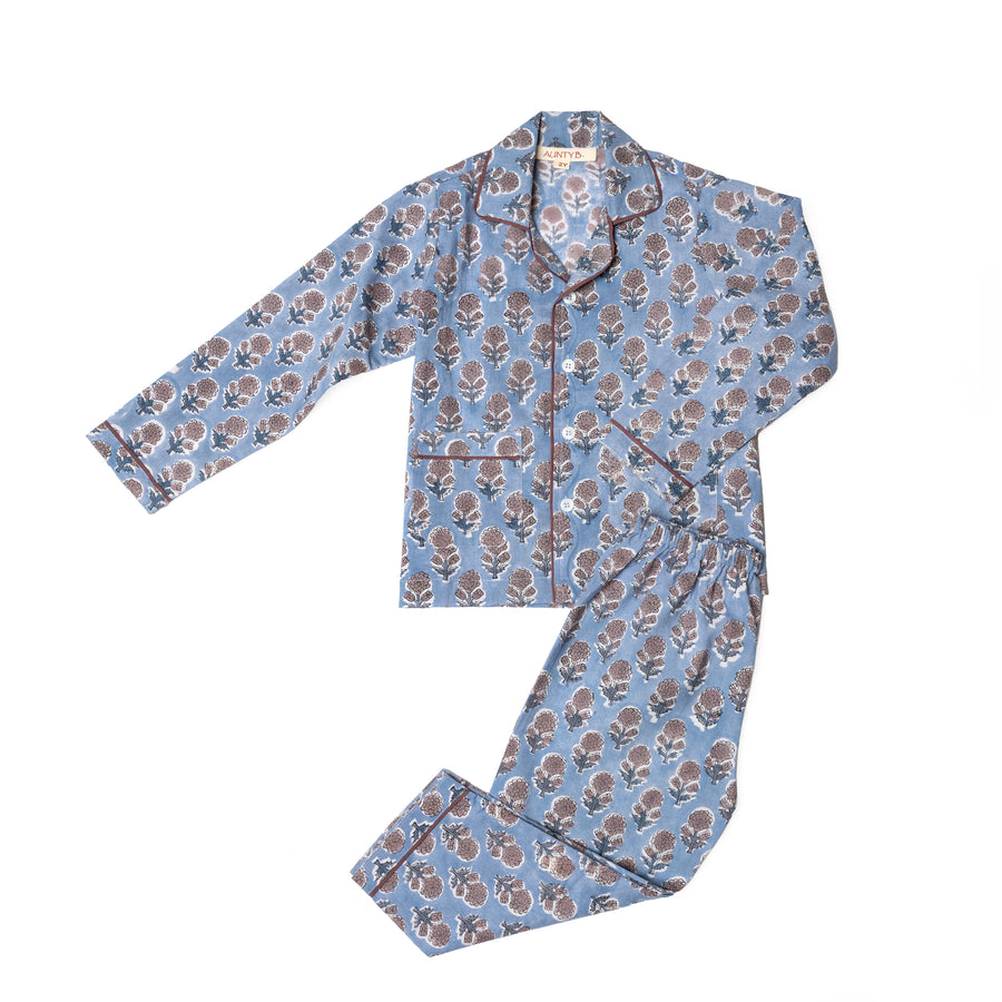 Pijama de niño Lichen Blue