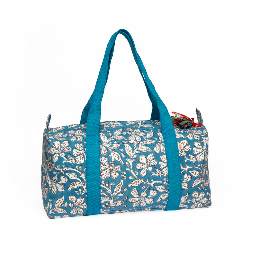 Canvas Weekend Bag Blue Atoll