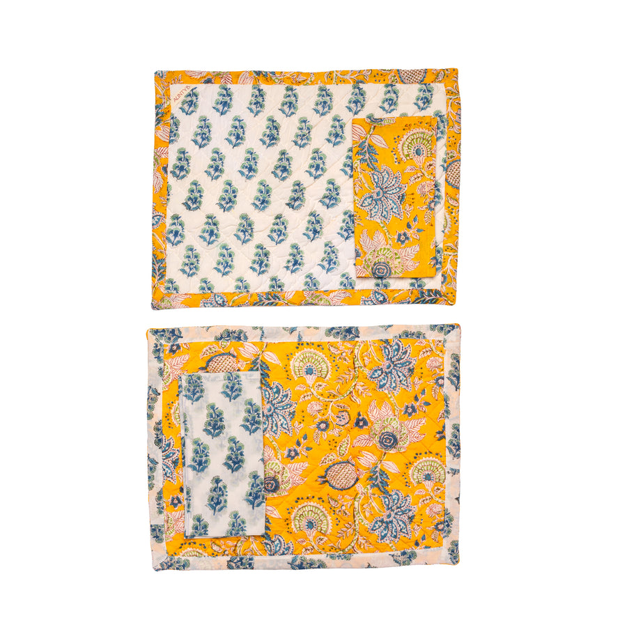 Mantel Individual Guateado Lemon Haveli