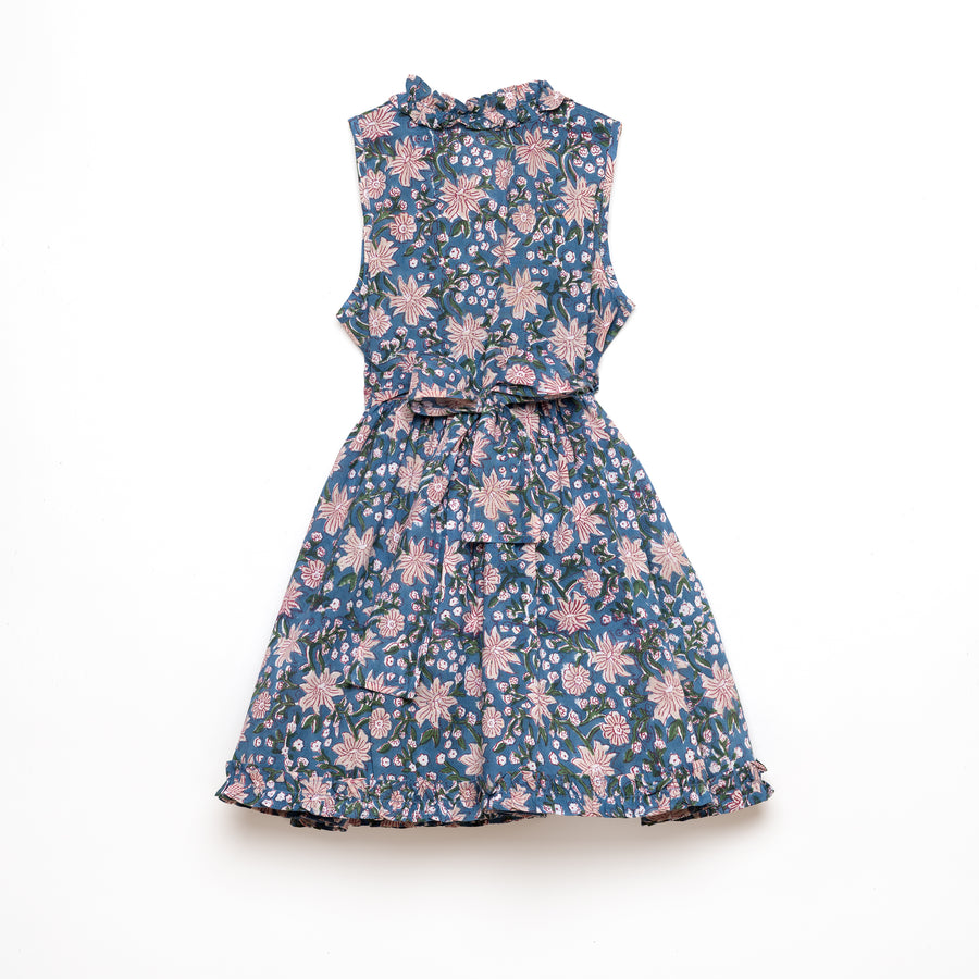 Rosa Dress Teal Garden