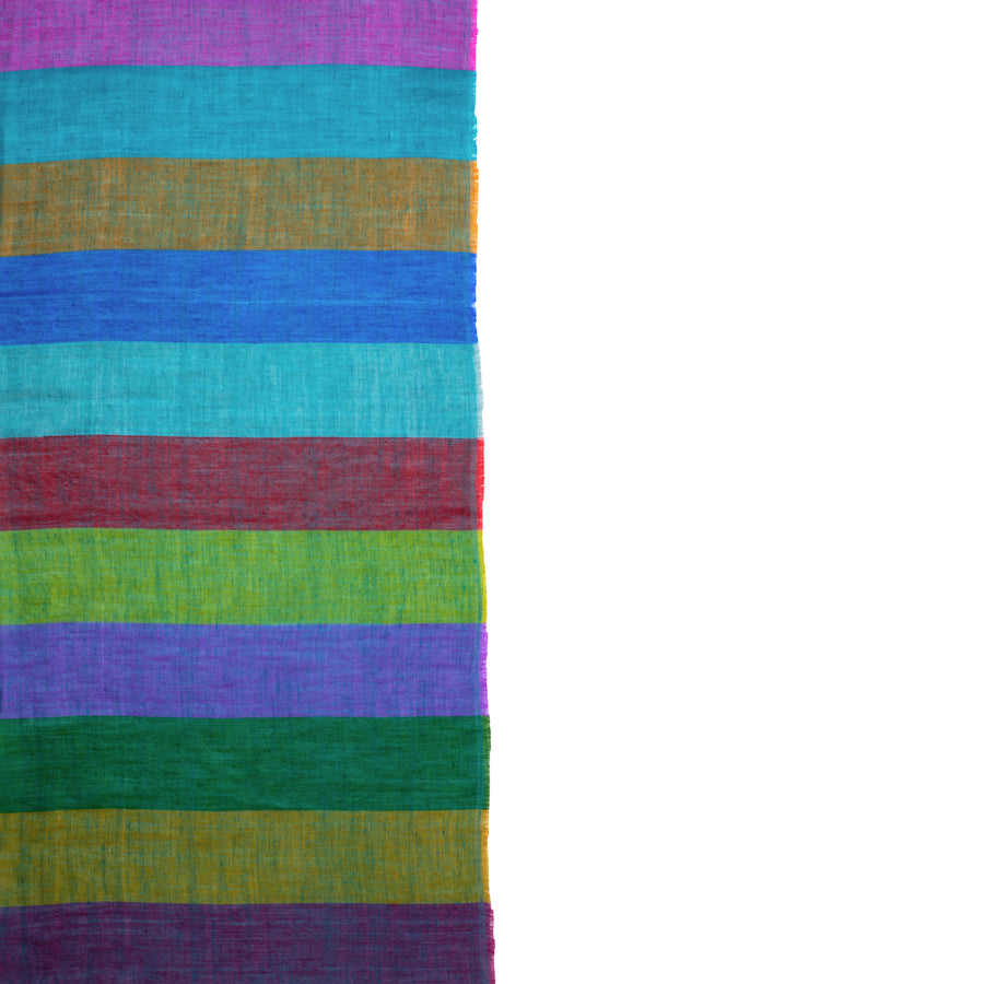 Pashmina Checks Peacock Colors