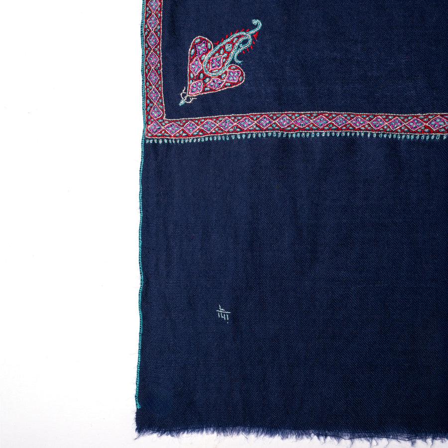 Pashmina Bordada Hashi Marino