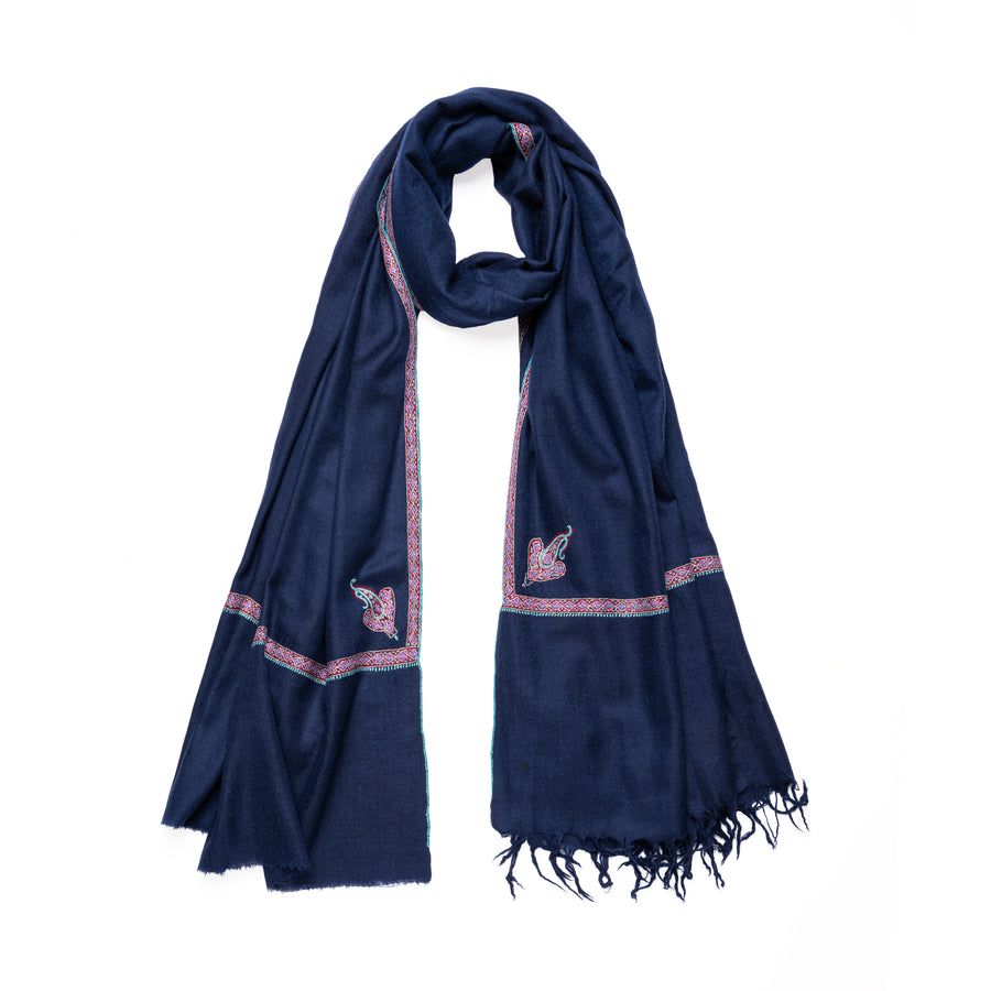 Pashmina Bordada Hashi Marino