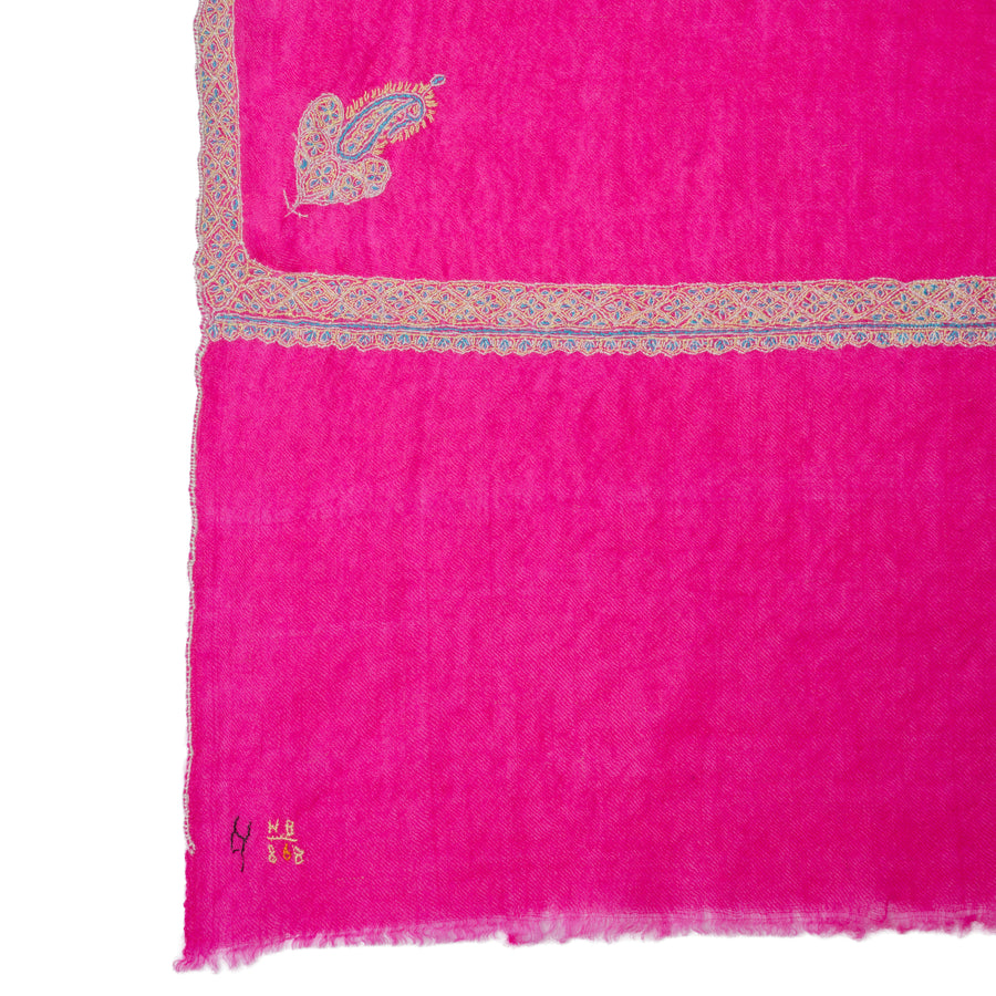Pashmina Bordada Hashi Fucsia