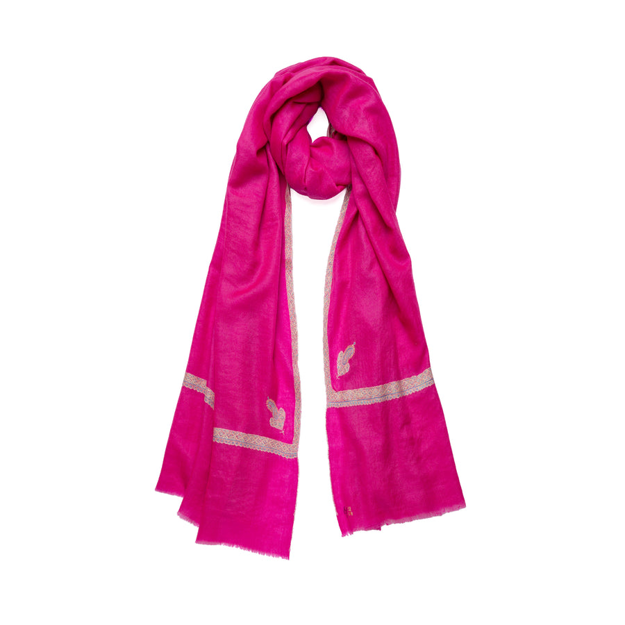 Pashmina Bordada Hashi Fucsia