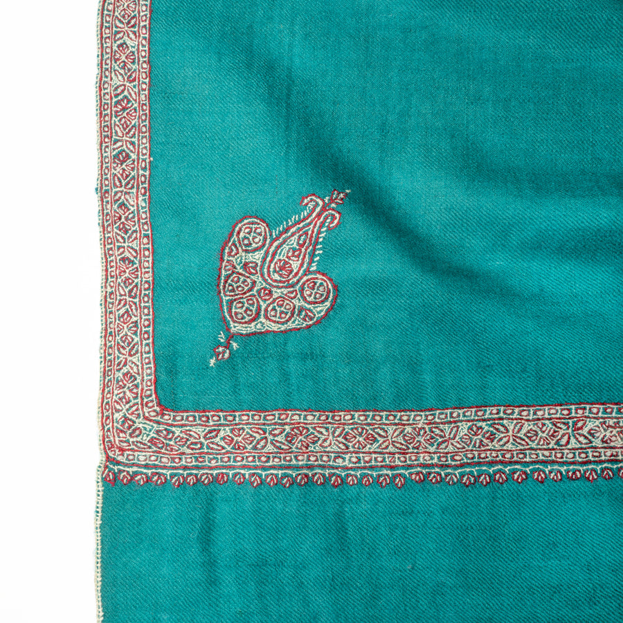 Pashmina Border Harbour Blue