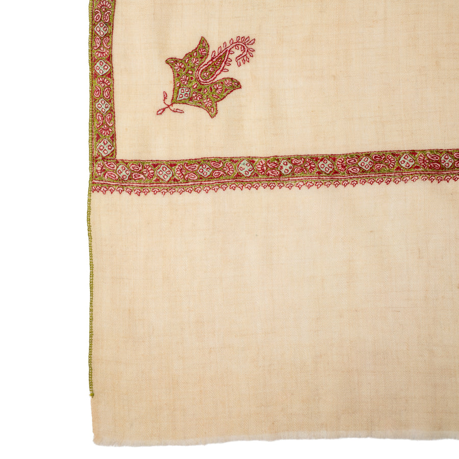 Pashmina Bordada Hashi Pergamino