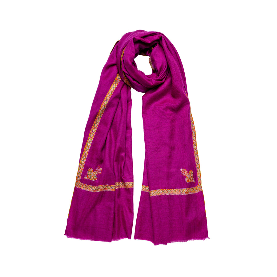 Pashmina Bordada Hashi Magenta