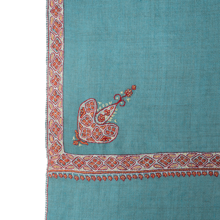 Pashmina Bordada Hashi Smoked Blue