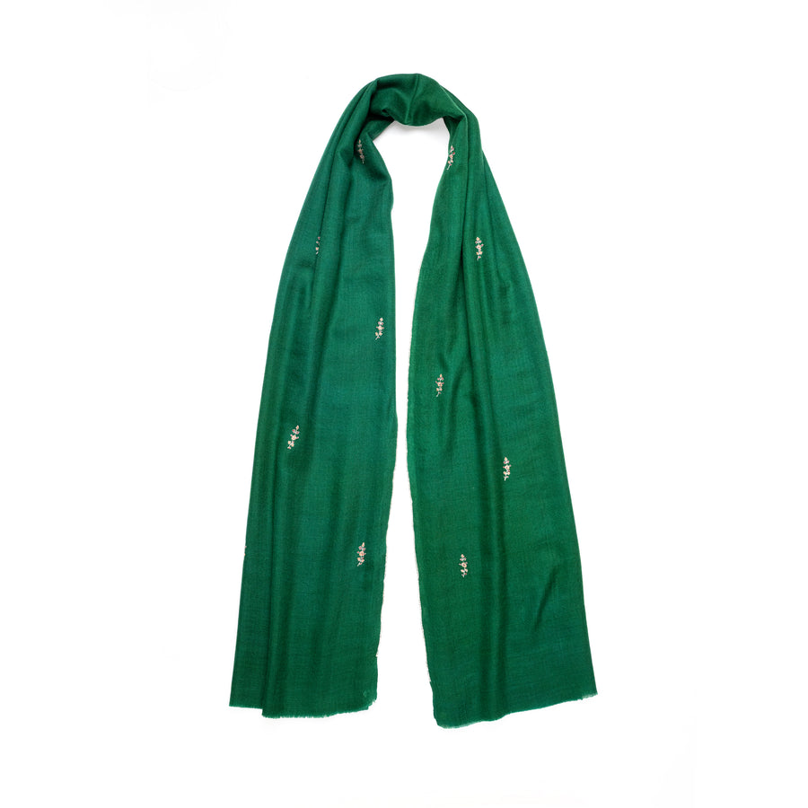 Pashmina Bordada EverGreen Bouti