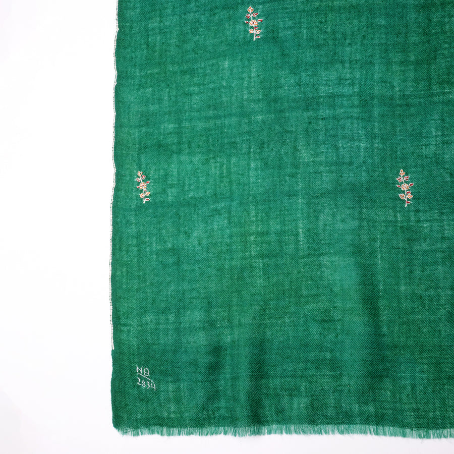 Pashmina Bordada EverGreen Bouti
