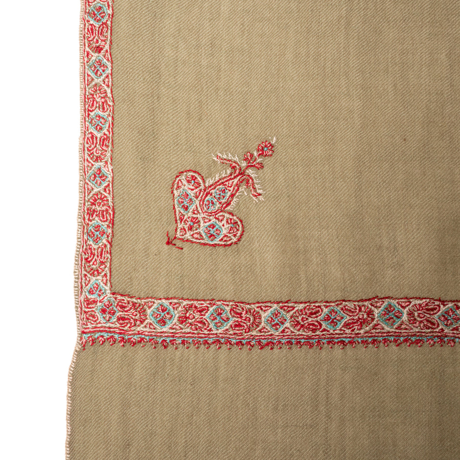 Pashmina Bordada Hashi Antique Bronze