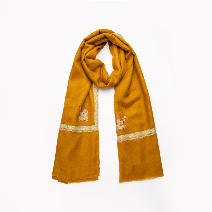 Pashmina Bordada Hashi Honey Mustard