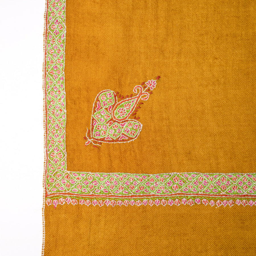 Pashmina Bordada Hashi Honey Mustard