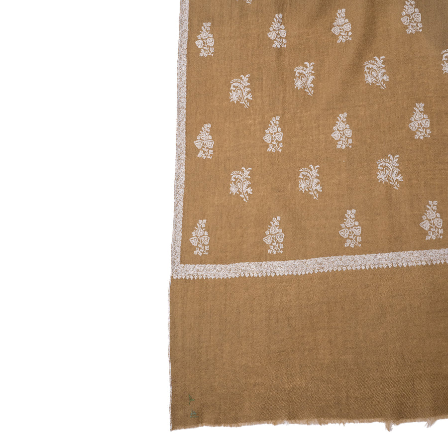 Pashmina Bordada Caqui MidBouti