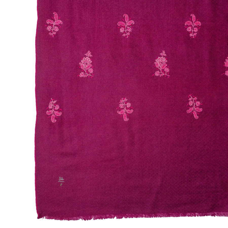 Pashmina Bordada Cerise MidBouti