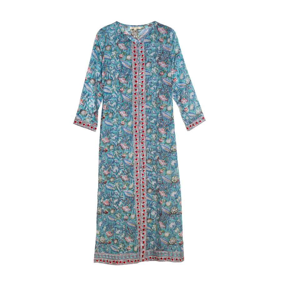Camisola abierta azul