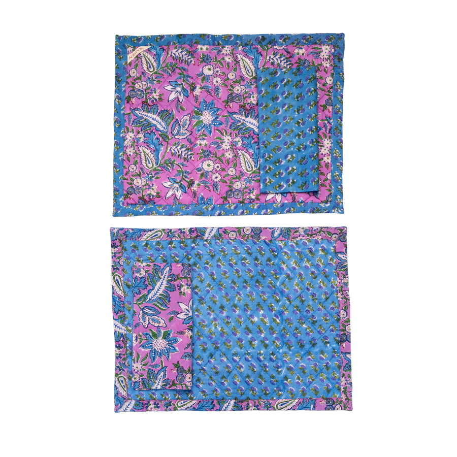 Mantel Individual Guateado Lavanda and Blue