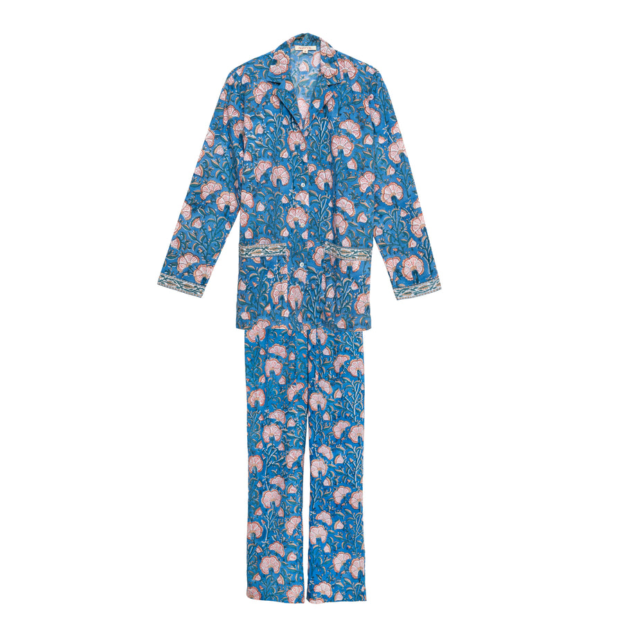 Pijama Coral on Blue