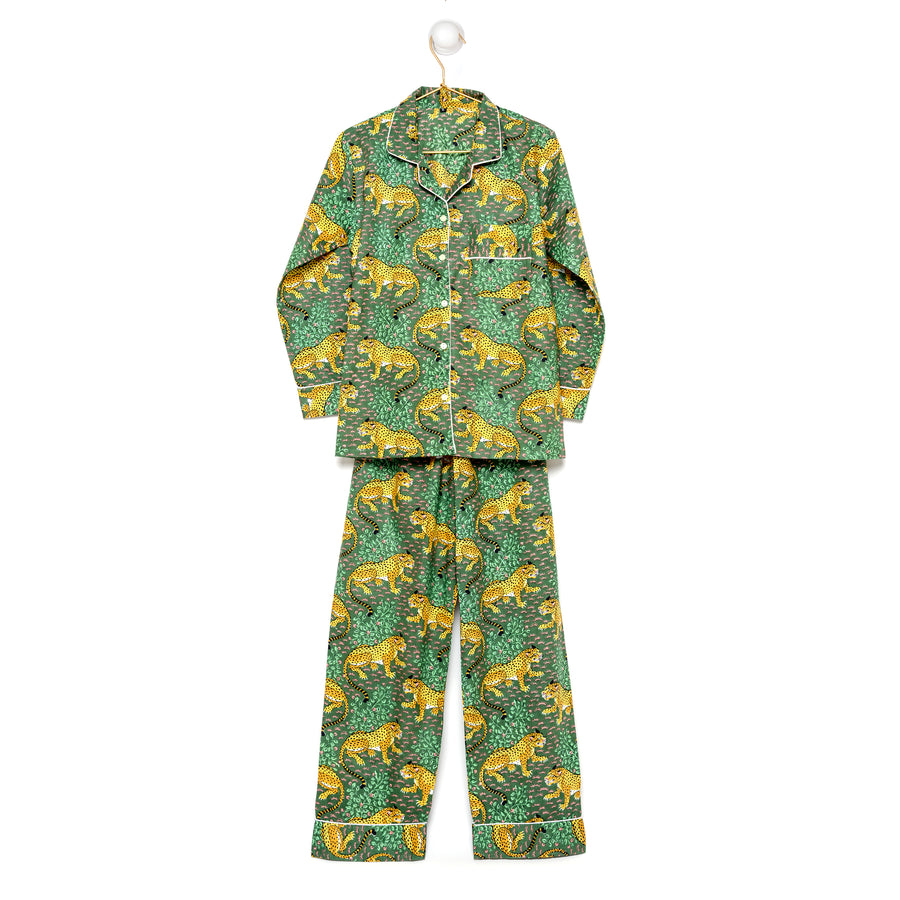 Pijama Leopard Verde