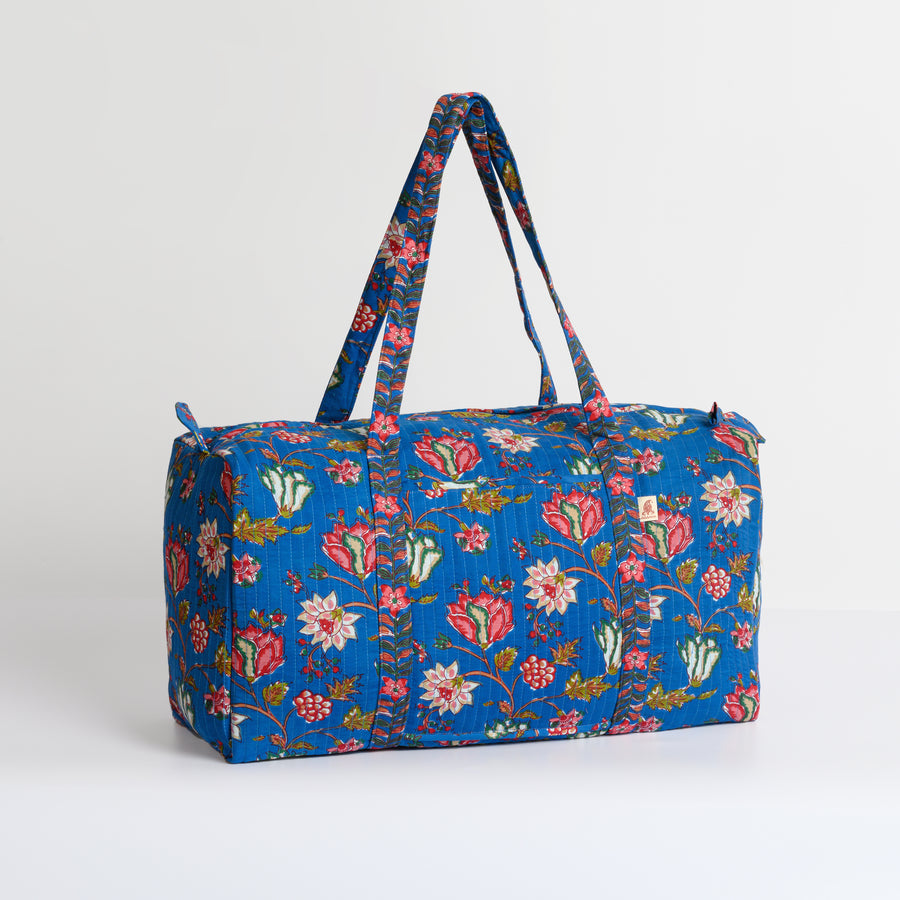 Weekend Bag Crisantemo on Blue
